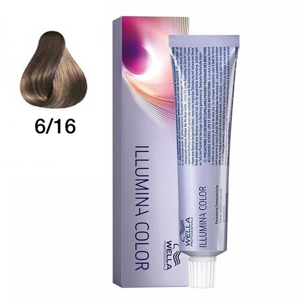 Dark Blonde 6/16 - Wella Illumina Color Permanent Creme Hair Color